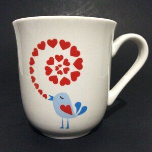 COFFEE mug cup bird hearts just for you megatoys